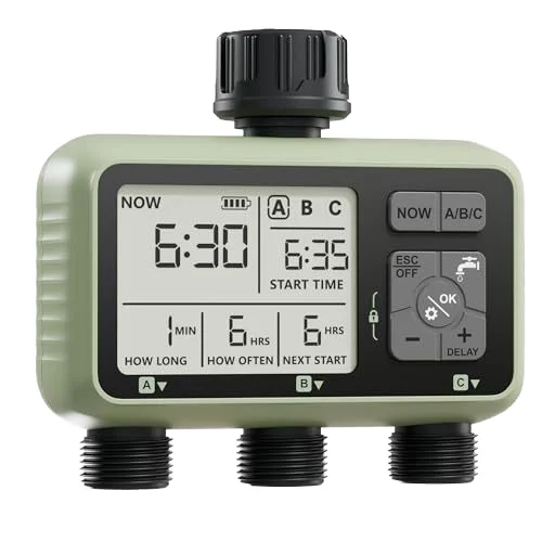 New Design  Automatic Three Zone Water Timer Garden Watering Irrigation System HCT-378