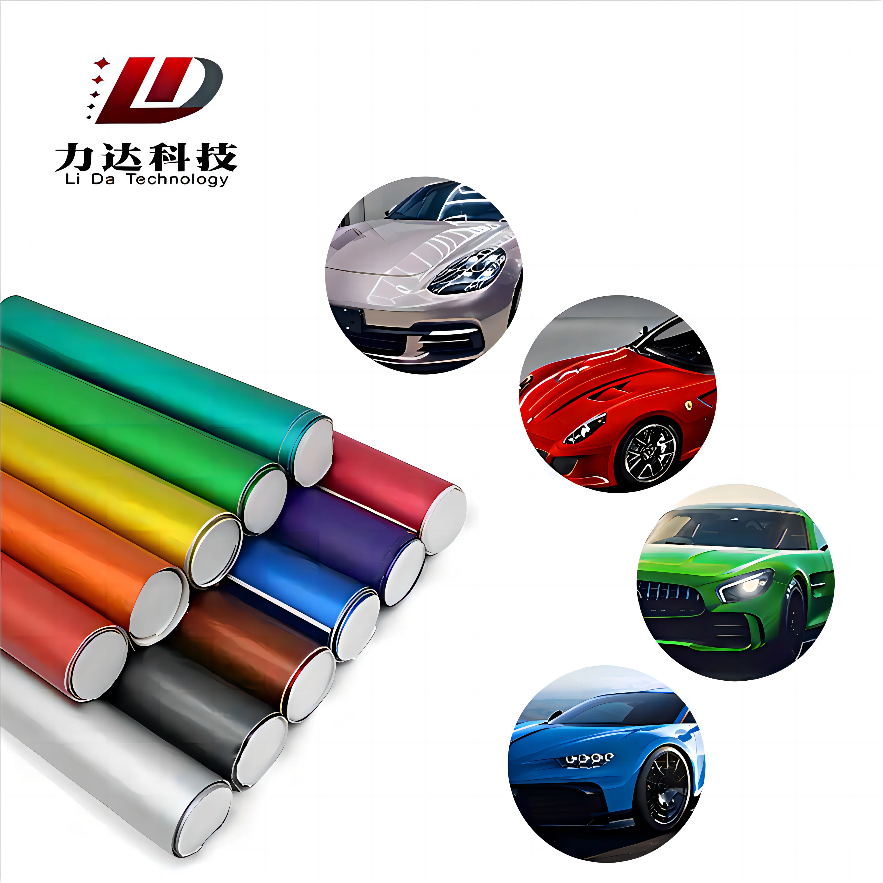 LIDA Glossy Superbright metallic silver Metallic Premim Car Wrap Chameleon Film Sticker