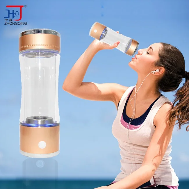 Best selling products 260ml Portable Hydrogen water bottle generator SPE PEM Charging ionizer H2 generator cup