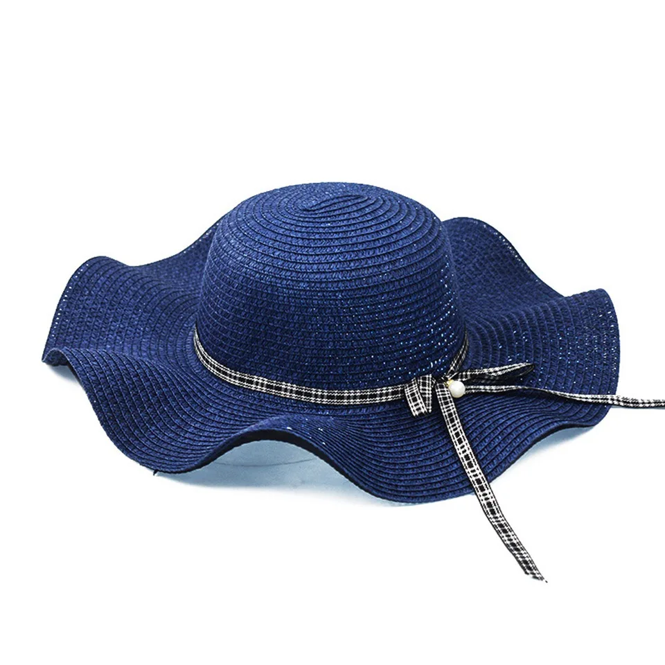 Hot Selling Korean Wave Big Edge Sequin Designer Summer straw Hat