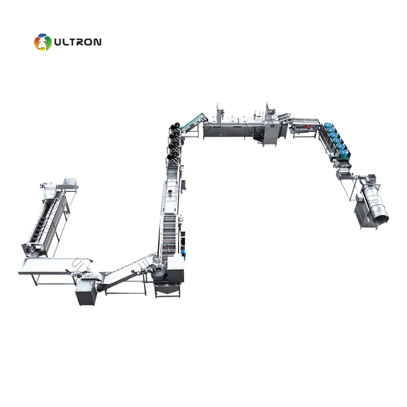 Hot Selling 250kg/h Potato Chips French Fries Production Machine Line from Turkey