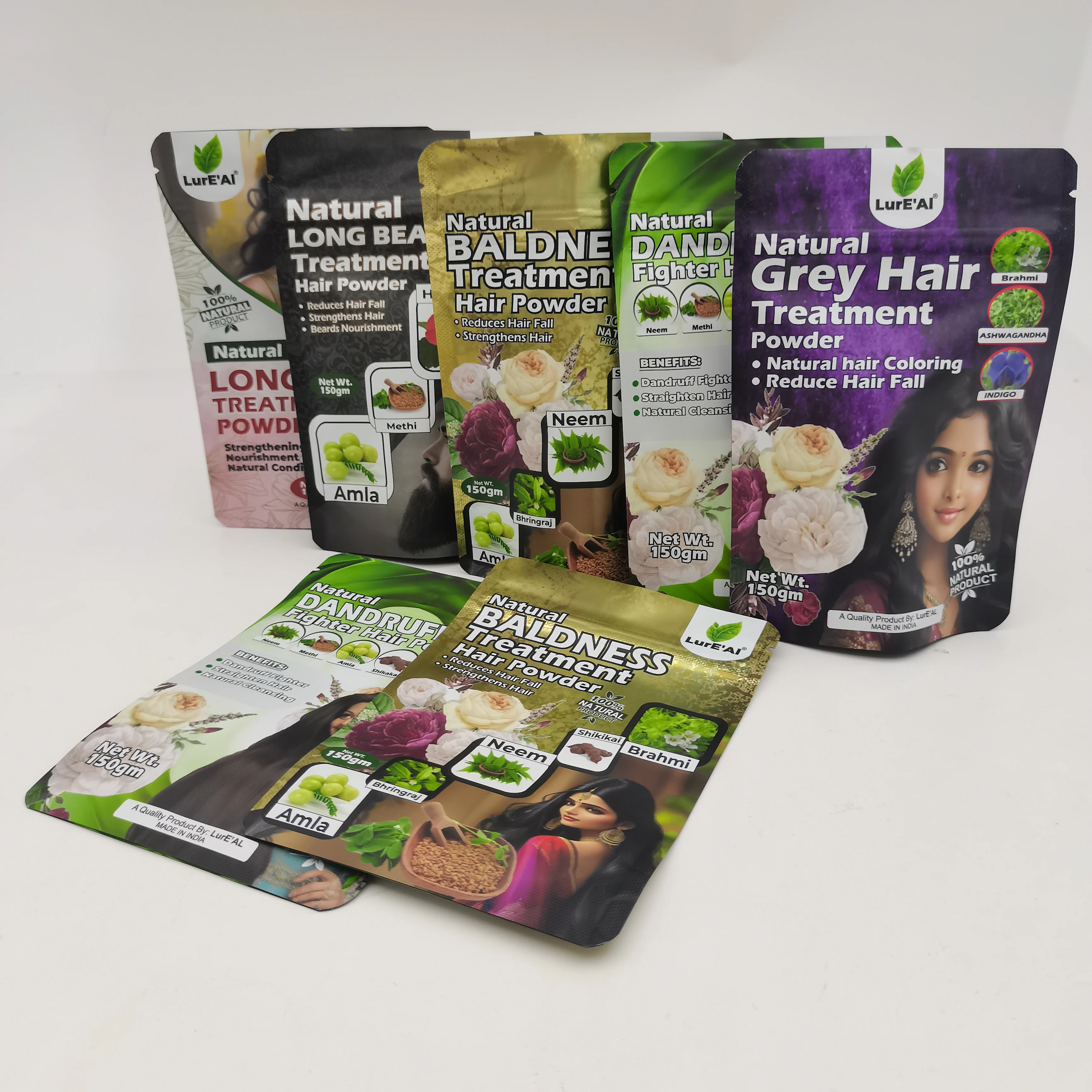 Custom Digital Printing Waterproof Aluminum Foil Zip Lock Stand Up Pouch Bag 3 Side Sealed Bag Pouch Snack Packaging Plastic Bag