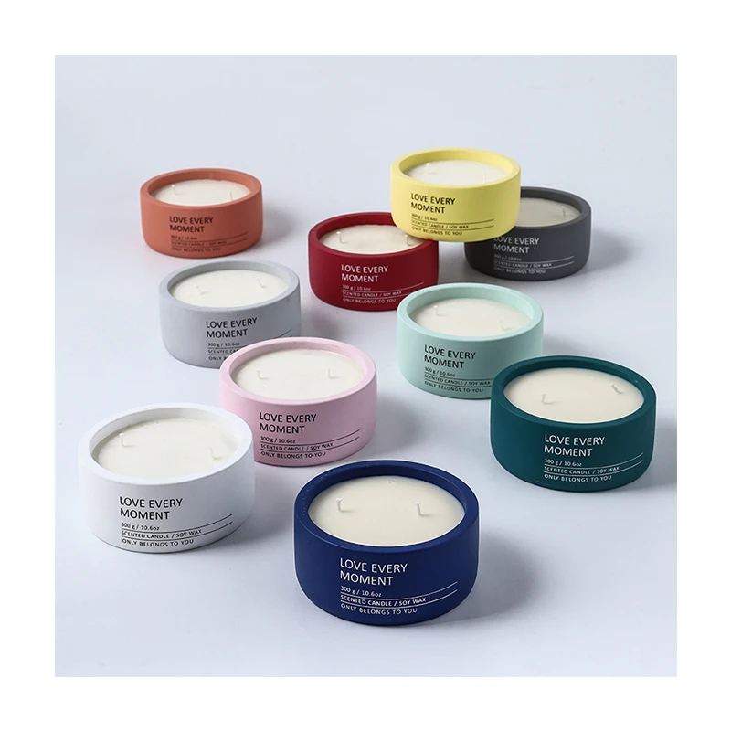 Luxury Nordic Ceramic Candle Cup Container Luxury Creative Aromatherapy Candle Jar Ornaments Candle Vessel Home Decoration