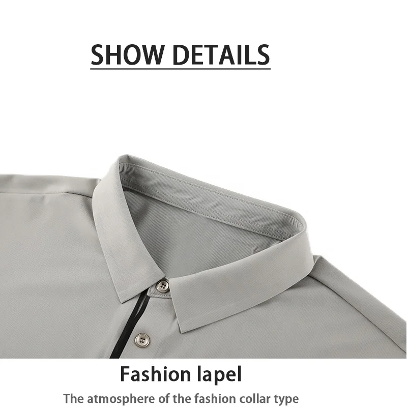 Mens Golf Lapel Polo Shirt Smart Embroidered Custom Design Great Plain Men Short Sleeve Wholesale Casual for Sports Custom Logo