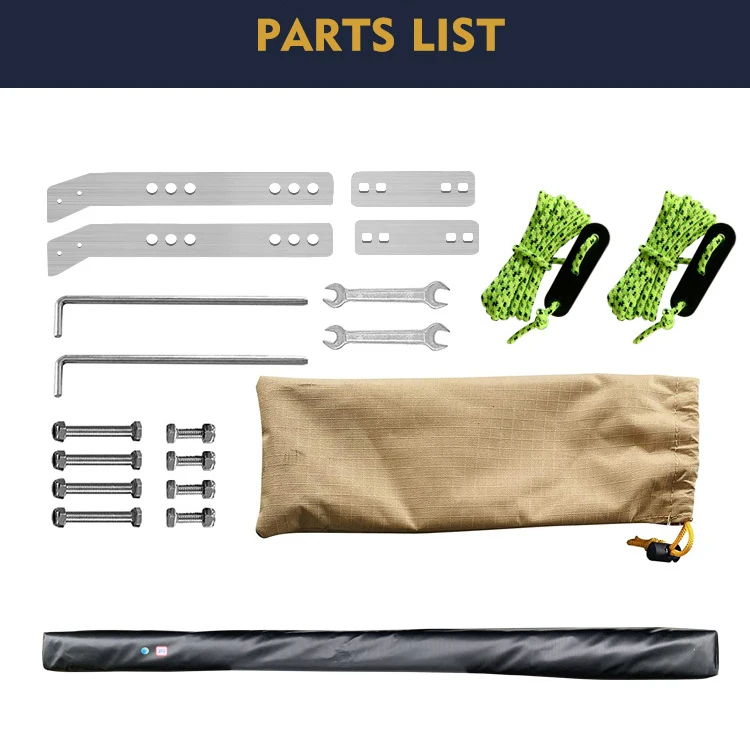 APZC012 Dachzelt Outdoor Car Sunproof Waterproof Side Awning Roof Tent for Camping Sunshade Tent Tarp