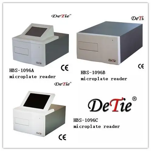 China made  10.4 inch big screen  Elisa microplate reader HBS-1096c and ELisa microplate washer automatical elisa