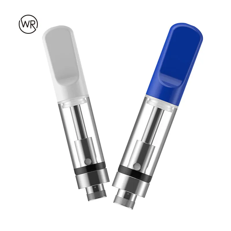 
No Leakage ceramic coil vape cartridge cbd atomizer 510 thread 0.5ml vape pen glass tank for thick oil 