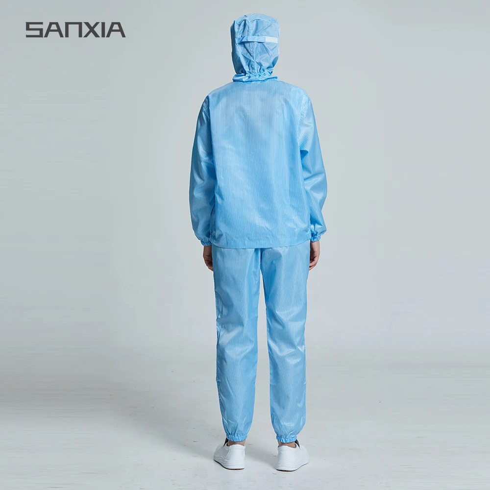 white anti static jumpsuit esd bunny suit clean room garments