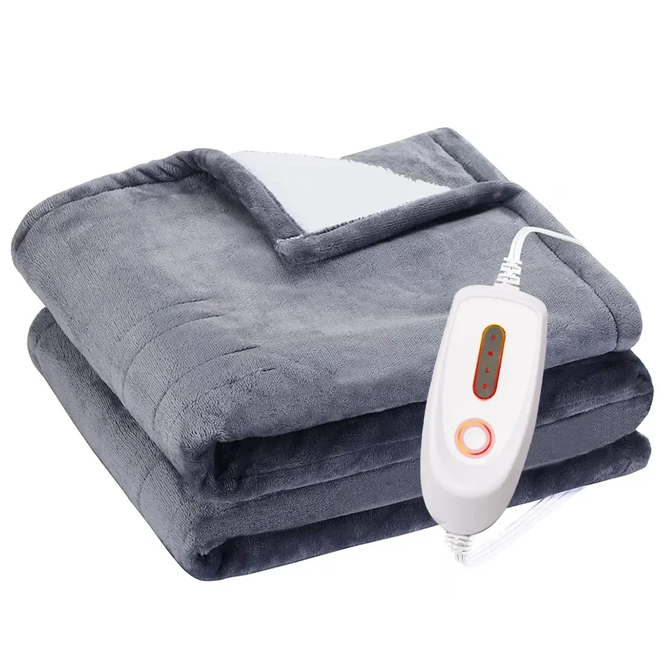 Travel Pillow Fold 5V USB Graphene Heated Throw Pillow Washable Electric Blanket For Winter