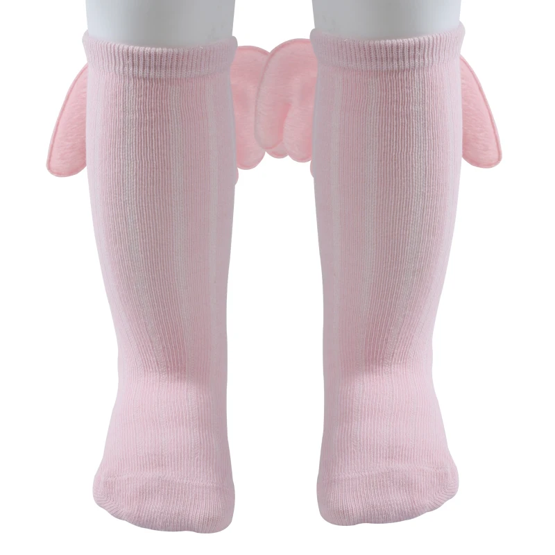 Funny kids Angel Knee Socks Happy Children Socks Girls  Baby knee socks