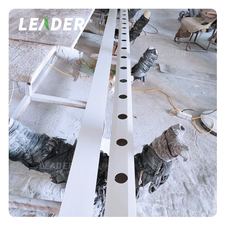 greenhouse lettuce grow PVC hydroponic system 100*50mm kit NFT PVC channel vertical A frame growing channel with rack