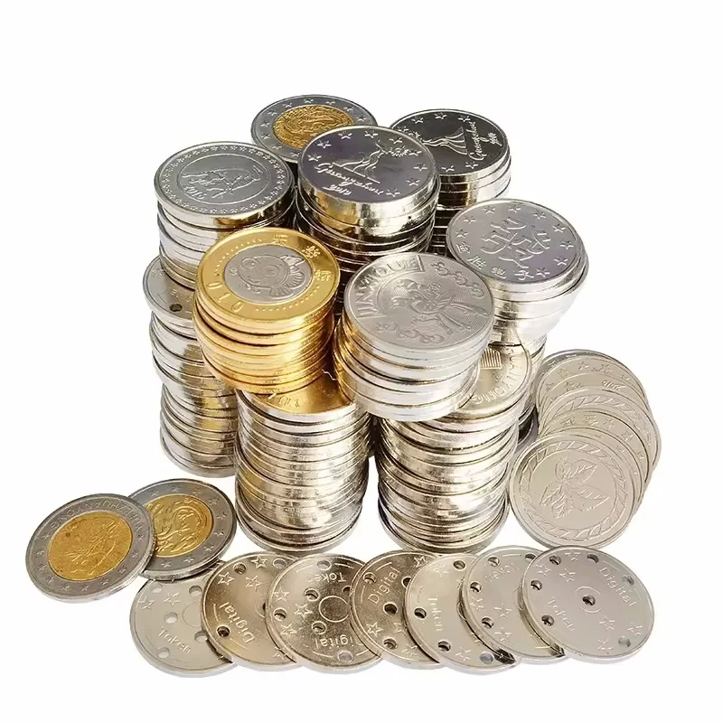 Заводская цена оптовая продажа индивидуальные игровые токены торговый автомат металлический игровой Токен для продажи