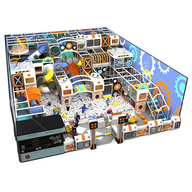 Pokiddo new design space theme kids play area indoor playground equipment kids playground indoor