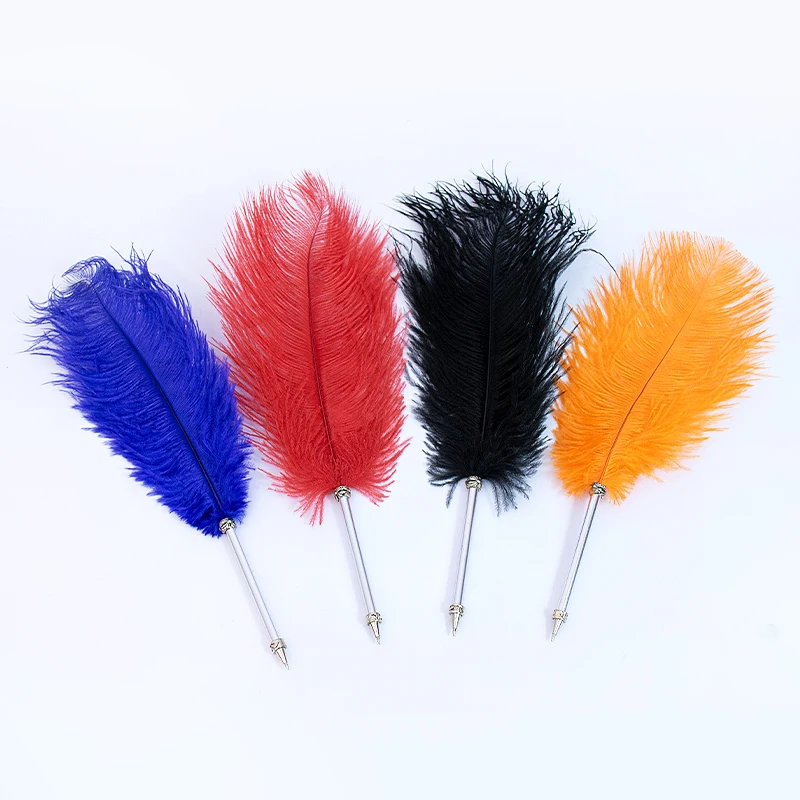 different colors feather quill fluffy pen,Gifts Pink Fluffy Novelty Pens Colorful Ballpoint Pen For School Office