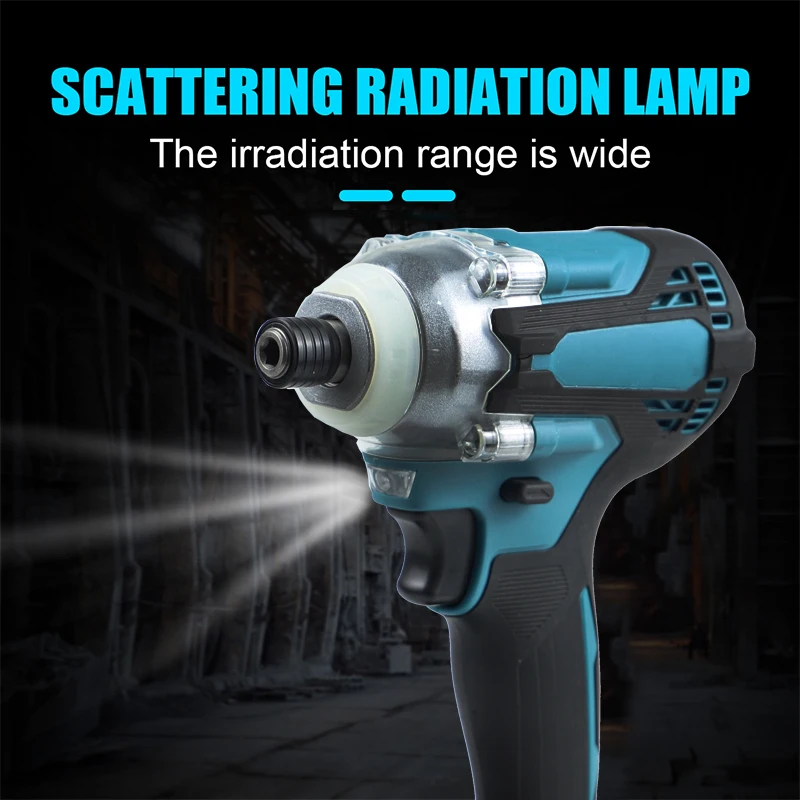 NEWONE Brushless Electric Screwdriver Cordless Brushless Power Tool Rechargeable Drill Driver LED Light for Makita 18V Battery