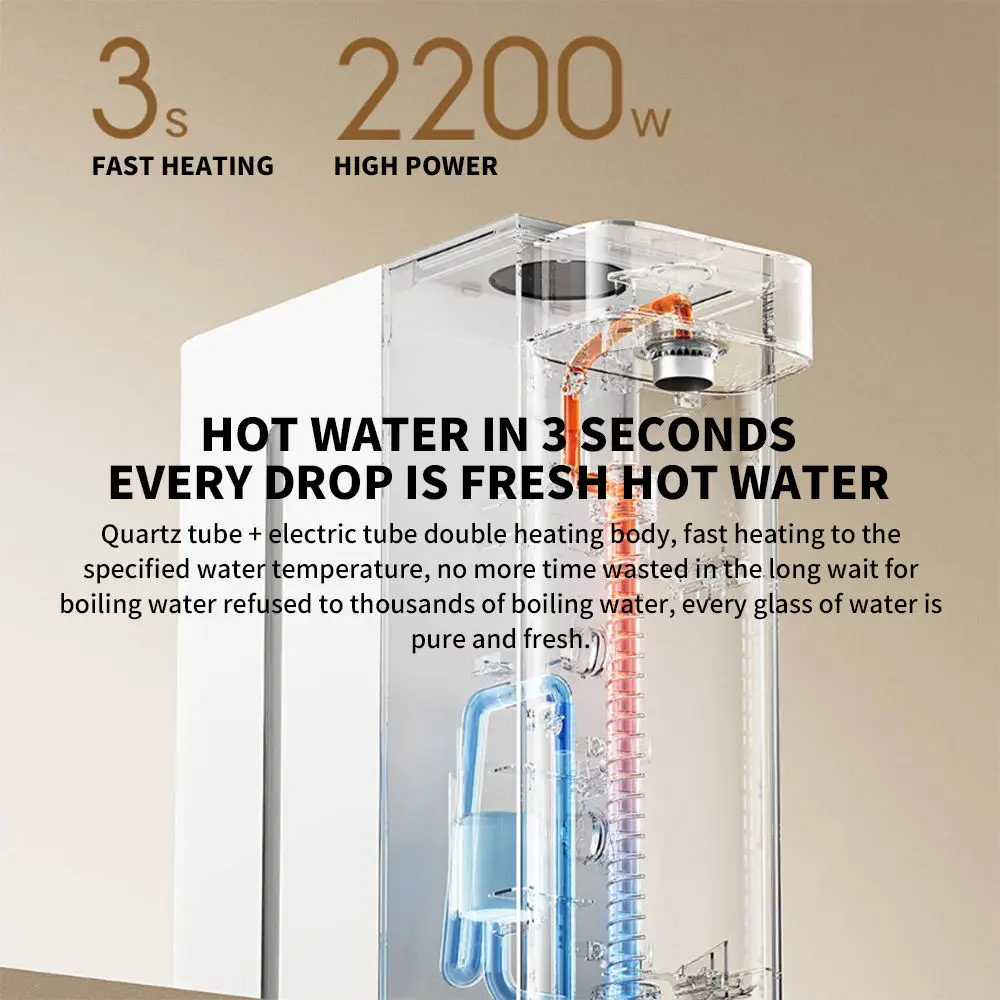 XIAOMI MIJIA Instant Hot Water Dispenser S2202 Home Office Desktop Electric Kettle Thermostat Portable Water Pump Fast calorifie