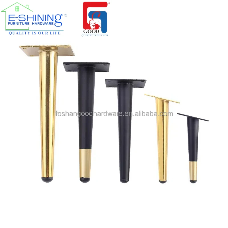 FOSHAN Furniture Bedroom Sofa Legs Livingroom Glass Table Legs Bases Chair Metal Legs