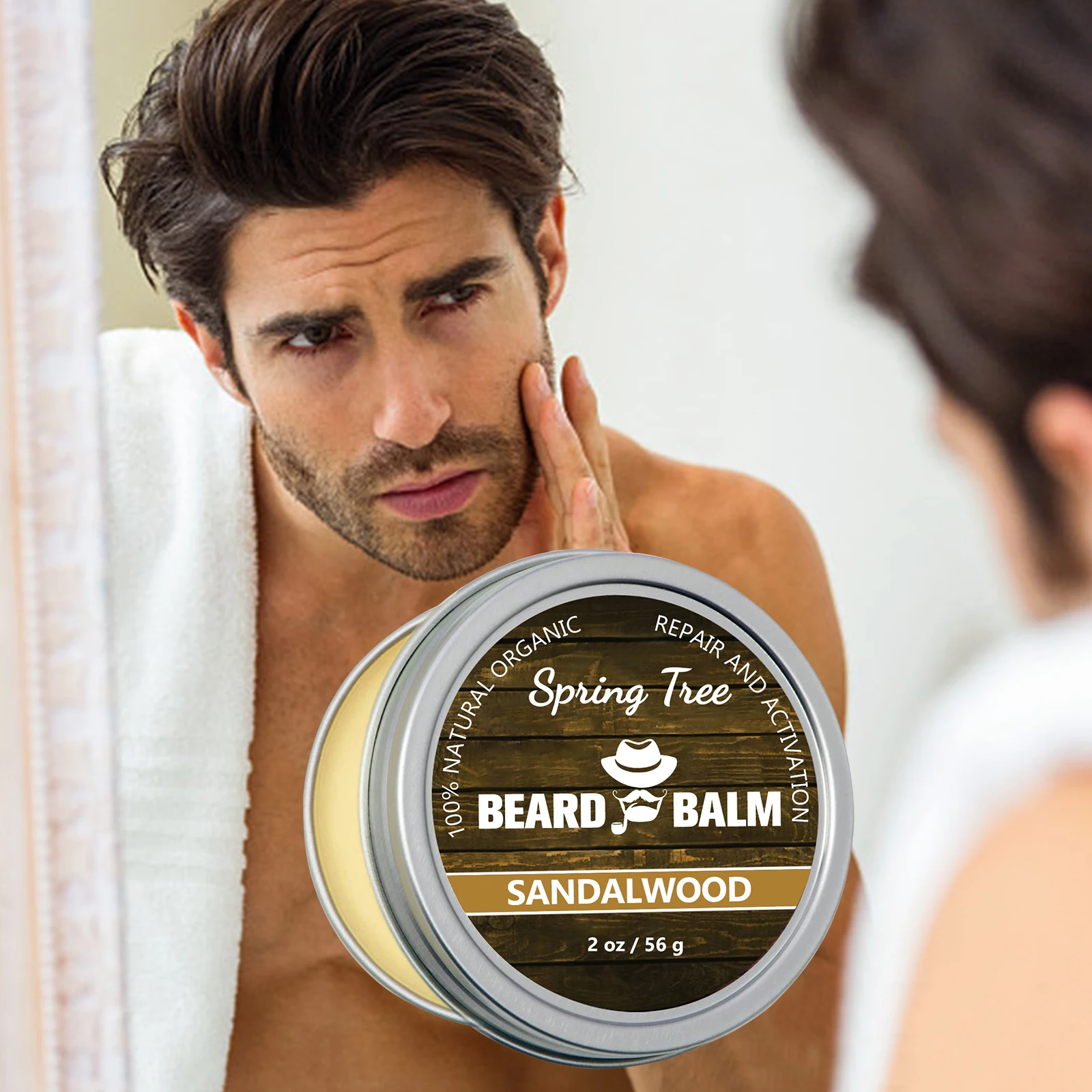 Private Label Organic Mens Vegan Beard Care Growth Oil Beard Grooming Kit Balm Grow Set Beard Growth Kit