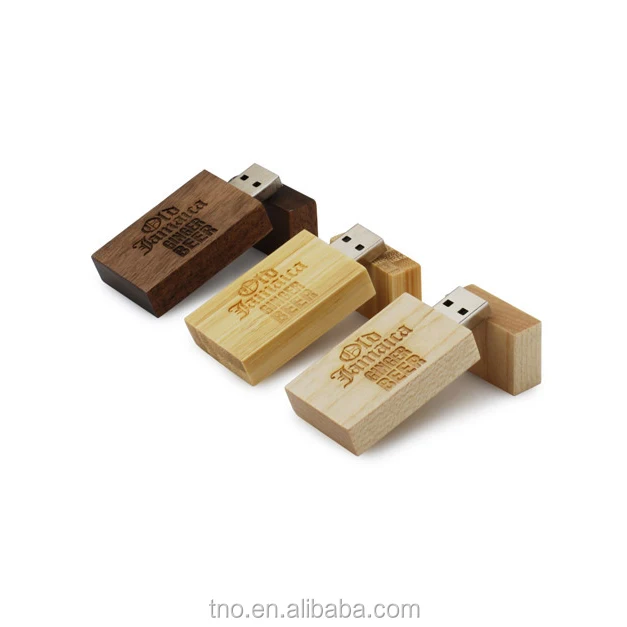 Custom logo rectangle Block Wooden usb flash drive wood usb wedding pendrive 1GB 2GB 4GB 8GB 16GB