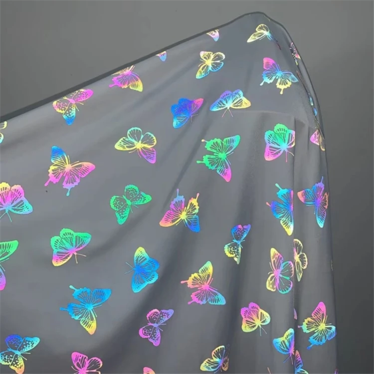 Custom Spandex Rainbow Reflective Fabric for Rainbow Reflective Jacket