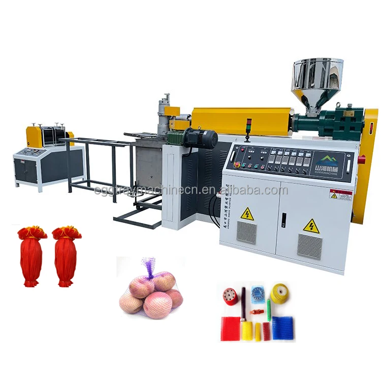 High Speed Bath Ball/Sponge Net Production Line Plastic Mesh Extrusion Line for Packing Fruit/Vegetable/toys
