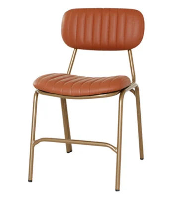 Wholesale Nordic Chair Indoor Home Furniture Dinning Leather Modern Dining Chair Living Room Restaurant French GENUINE Leather