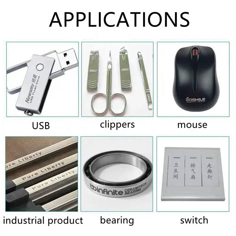 fast speed 30w white/black/color fiber laser marking machine price /fiber engraver/laser marker on