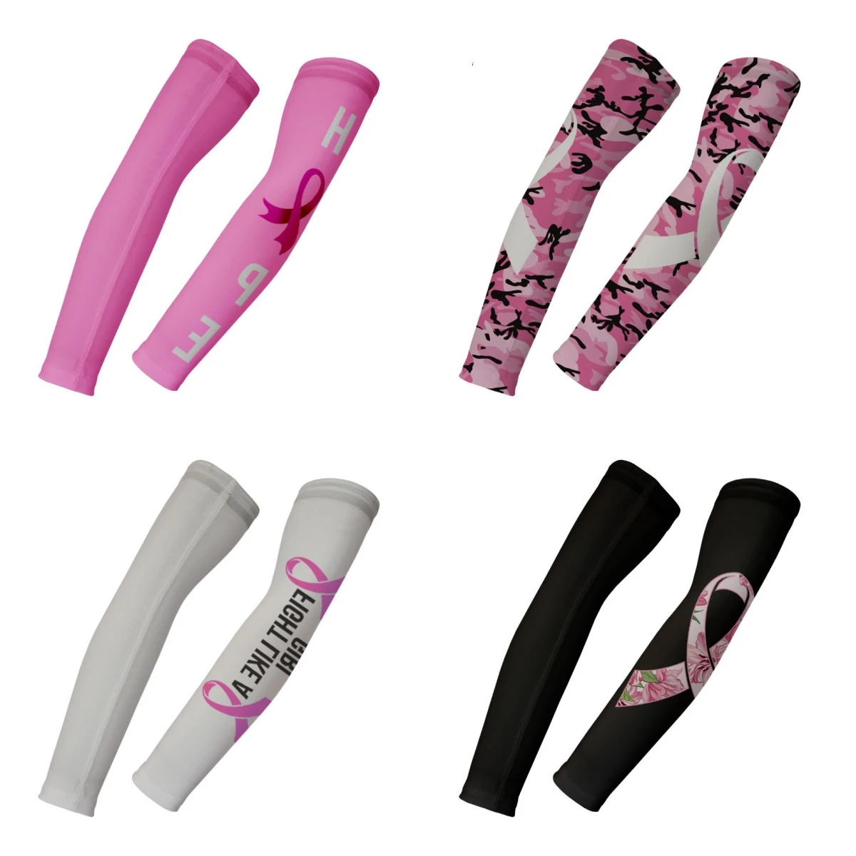 Розовая лента рукава для рук уважительные матери индивидуальный дизайн бейсбол баскетбол ультрафиолетовые защитные