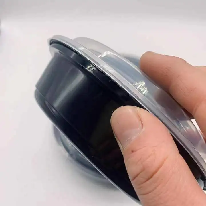 16oz 24oz High quality round plastic disposable food container Custom Logo OEM round disposable containers with lids for food