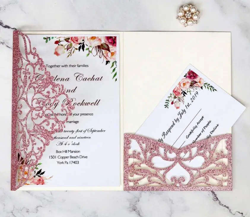 Slap-up Holiday Invitation Card Thanksgiving Day Laser Cut Paper