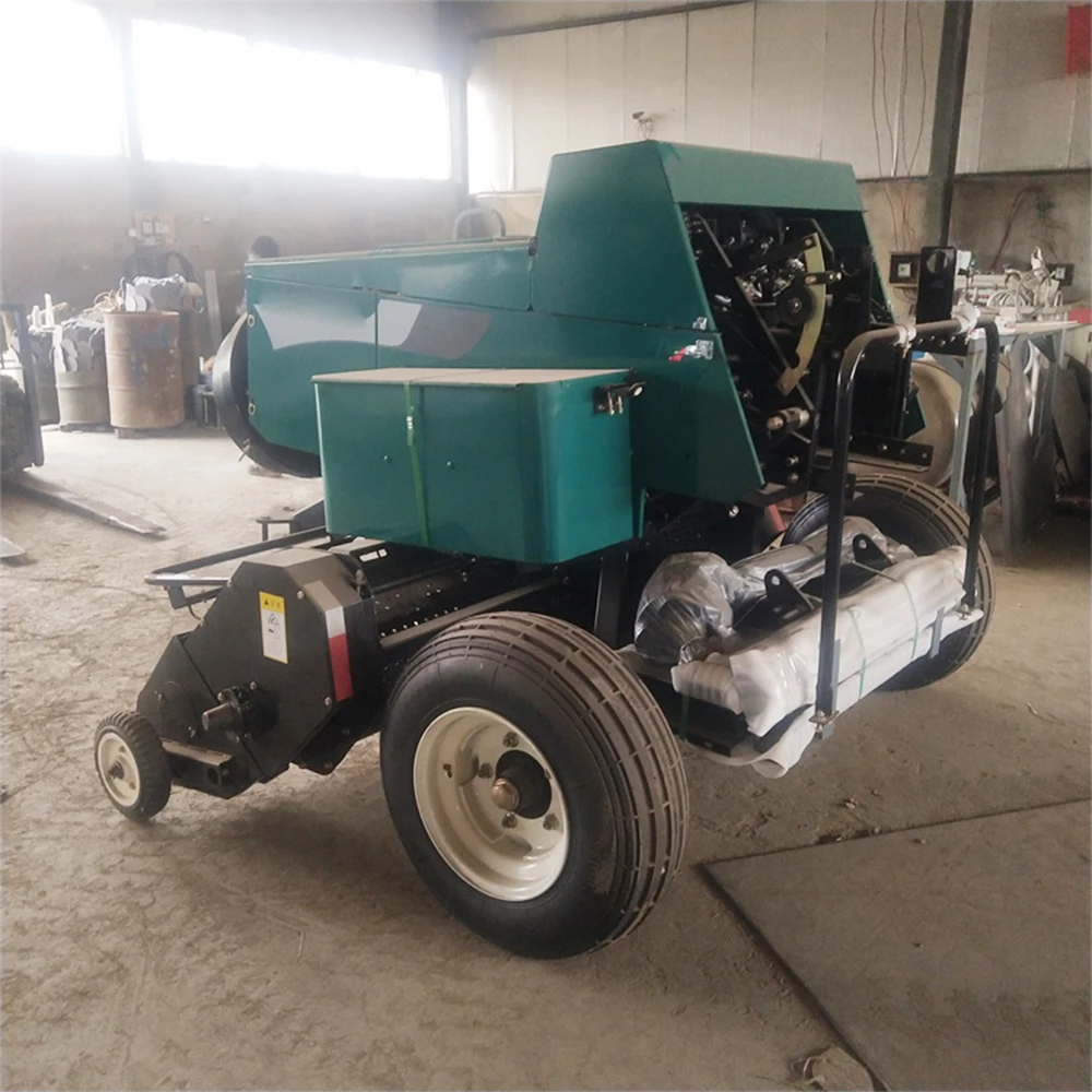 Tractor Grass Press Baling Baler Hay Straw Grass Press Machine