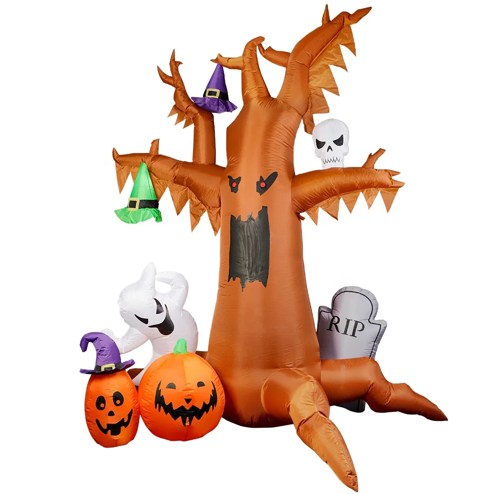 Ourwarm Nightmare Before Christmas Dead Tree Blow Up Yard Giant Outdoor Decoration Halloween Inflatable