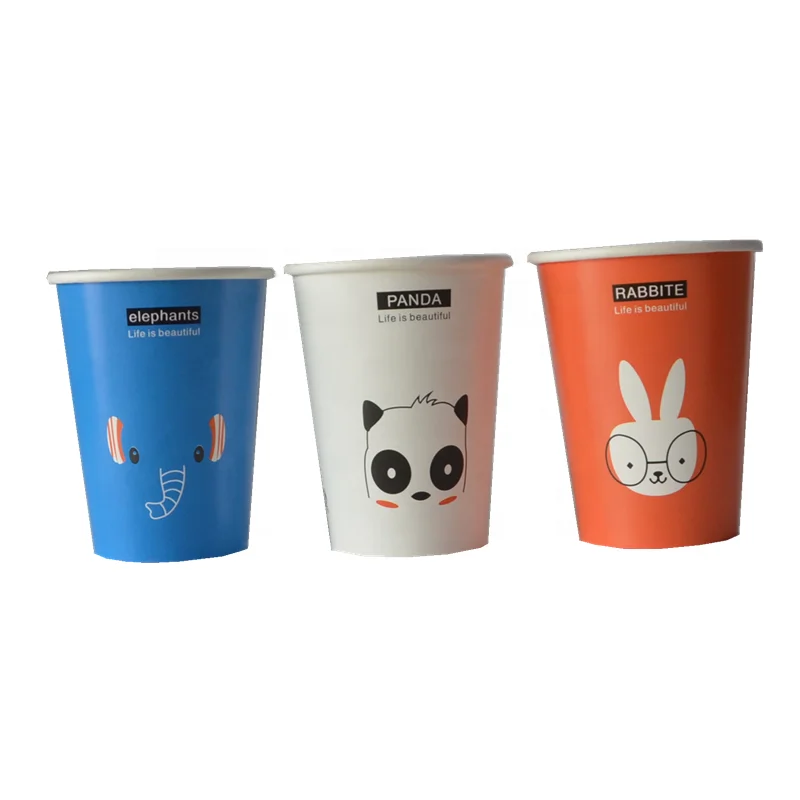 Top sale paper coffee cups disposable single wall white paper cups