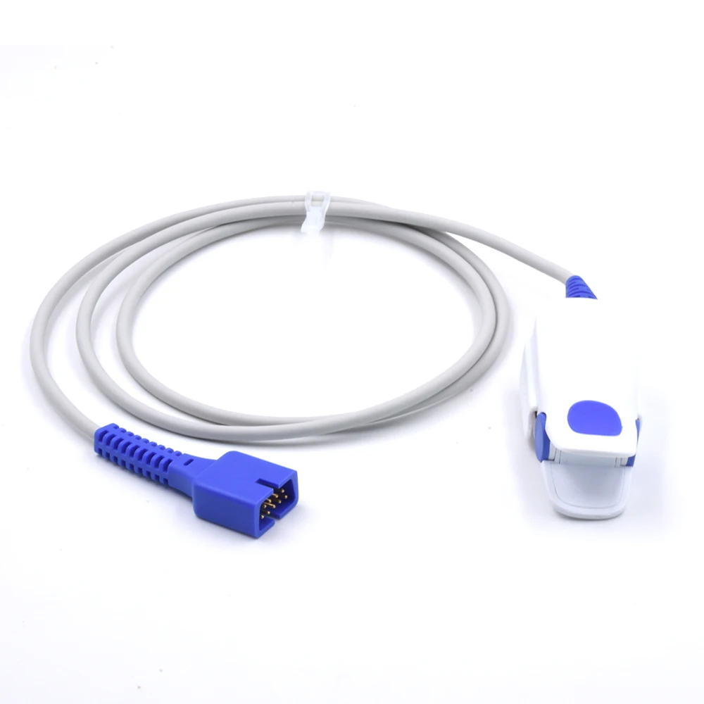 GE  Marquette Compatible Short Adult Finger Clip  SpO2 Sensor for Solar 8000/Dash 2500