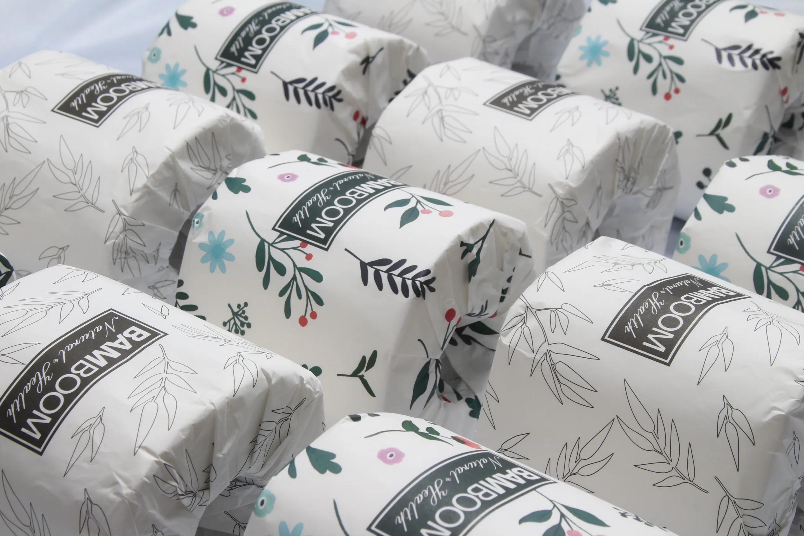 Неотбеленная туалетная бумага, оптовая продажа от производителя, Бамбуковая туалетная бумага в копировальной бумаге