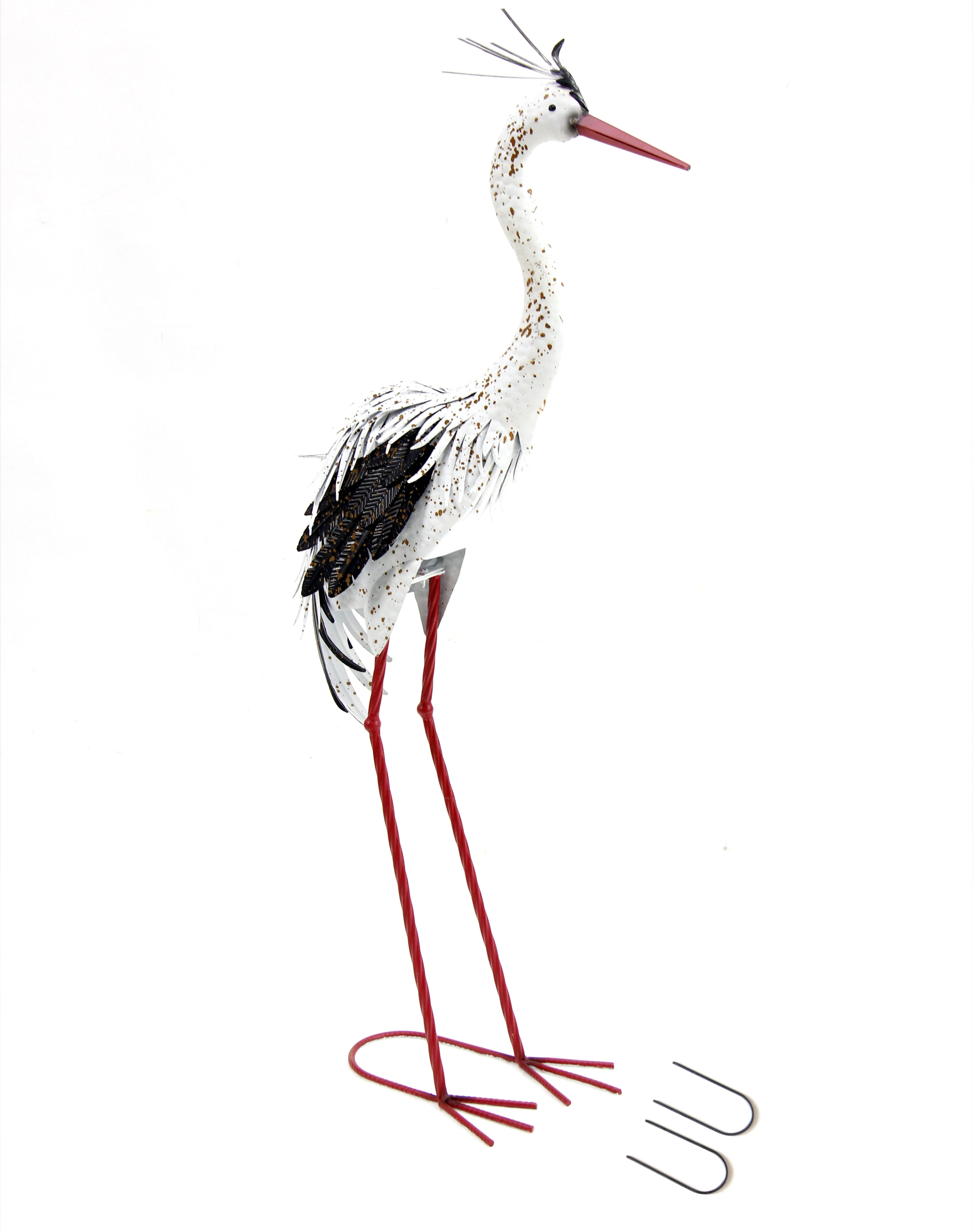 FUHUA Herons Garden Crane Statues Sculptures Metal Bird Art Lawn Ornaments