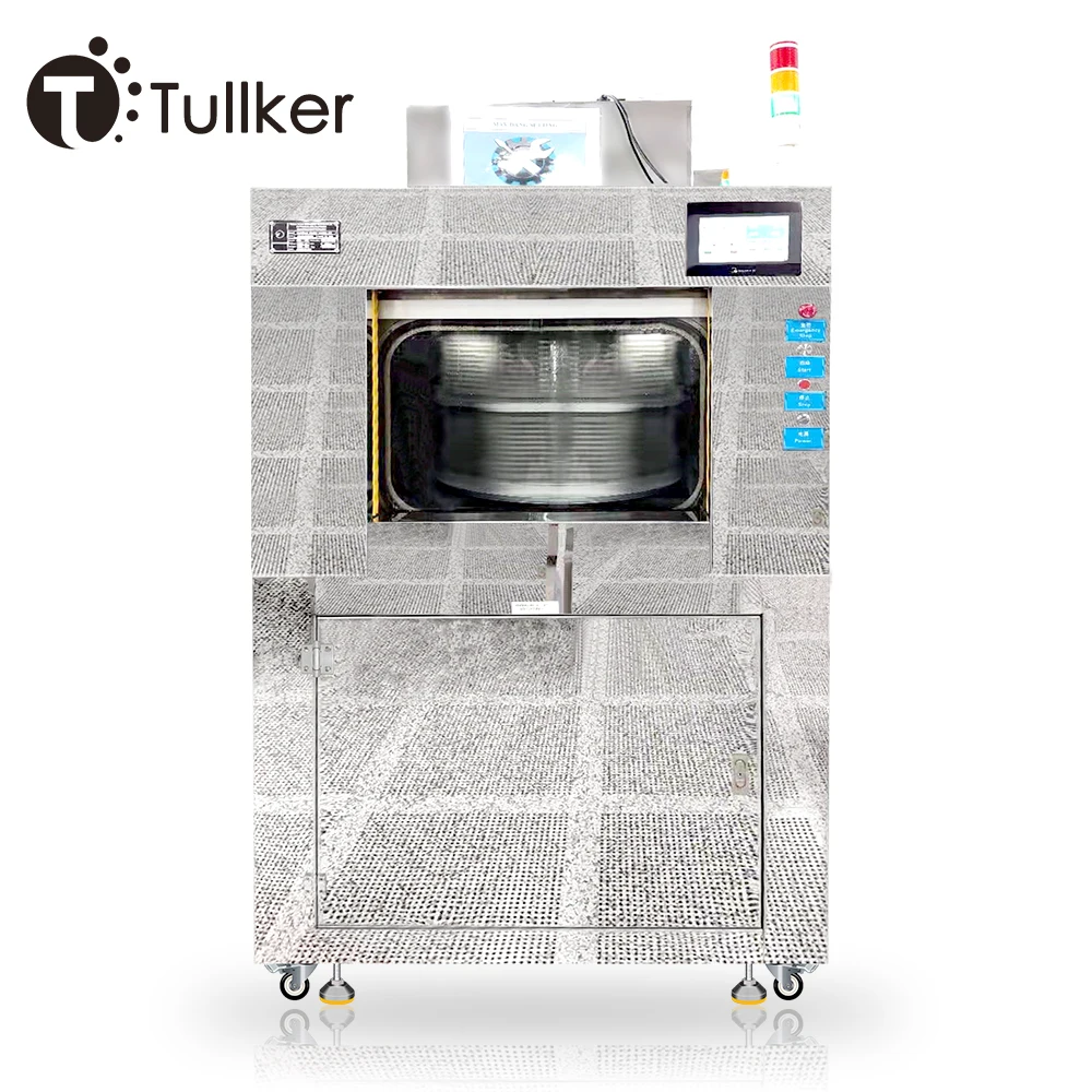 Tullker Automatic Wafer Two Fluid Centrifugal Cleaning Machine Semiconductor Silicon Camera Chip Industrial Ultrasonic Cleaner