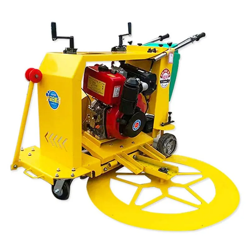Road construction hand operated concrete cellar well cover cutter manhole circular cutting machine
