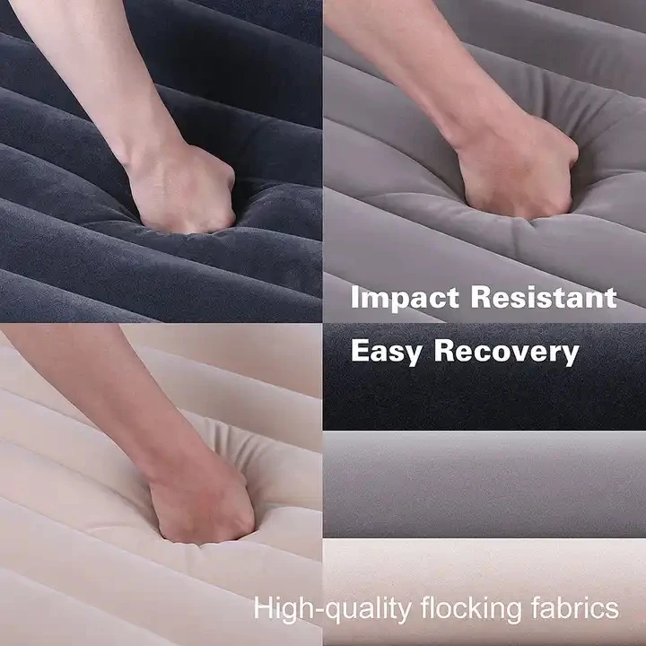 Wholesale Air Inflatable Car Travel Mattress Bed for Auto Back Seat Bed Cushion with Air Pump Pillows For Travel Camping