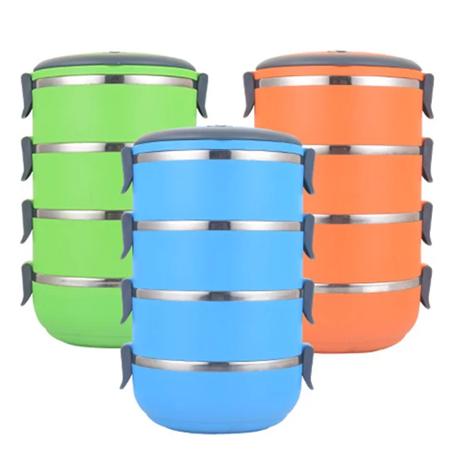 High Quality Stainless Steel Lunch Box Hot Sale  Accept Small Quantity customizing SS Food Lunch Box