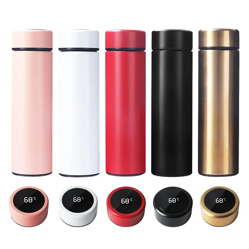 Insulated water bottle vacuum flask Smart Thermos Water Bottle with Led Temperature Display