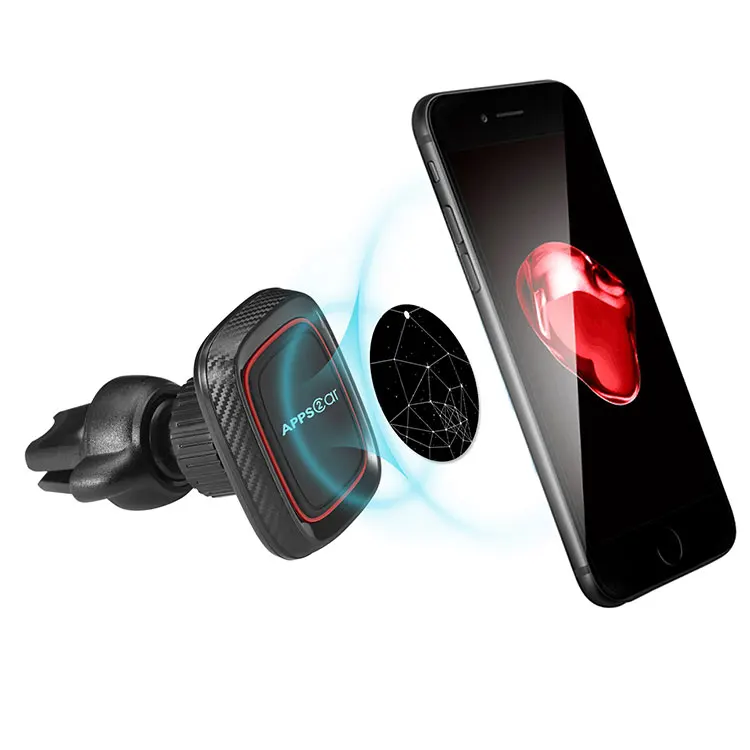 360 Degree Promotional Car Holder For Smartphone Air Vent Magnetic Phone Holder Mount Wholesale Phone Mount