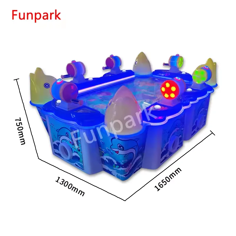 Fun Park Hot Selling 6 Person Fishing Simulator Arcade Games for Amusement Park
