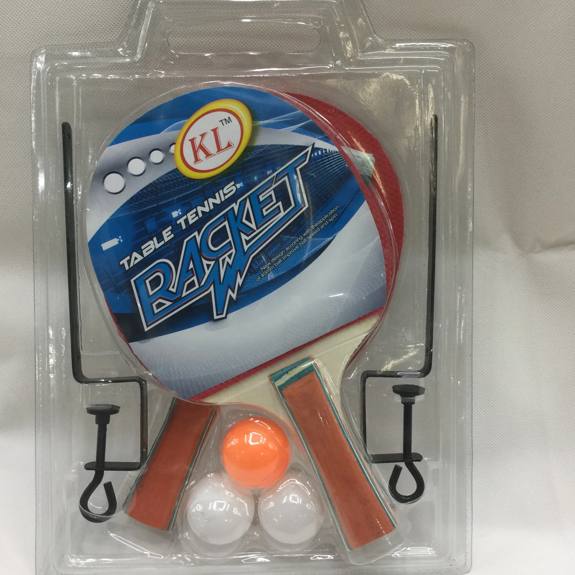 
Table Tennis Racket Set Lightweight Ping Pong Paddle Set with Table Tennis Net Set For Indoor Outdoor Training Competition 