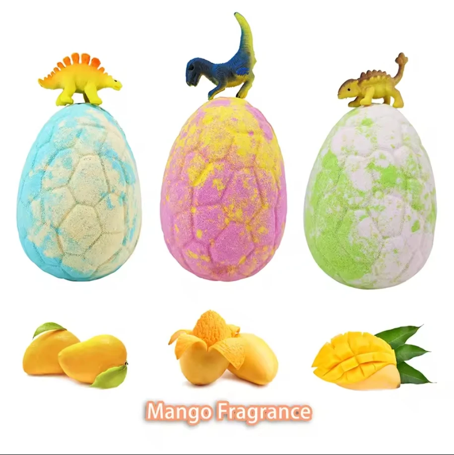 Pure Organic Dinosaur Egg Bath Bomb for Adults Kids Surprise Toys & Aromatherapy Oil Fizzers