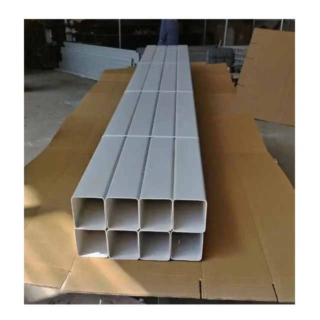 Rectangular Plastic Extrusion Rectangular PVC Pipe with square Pvc Pipe Sizes