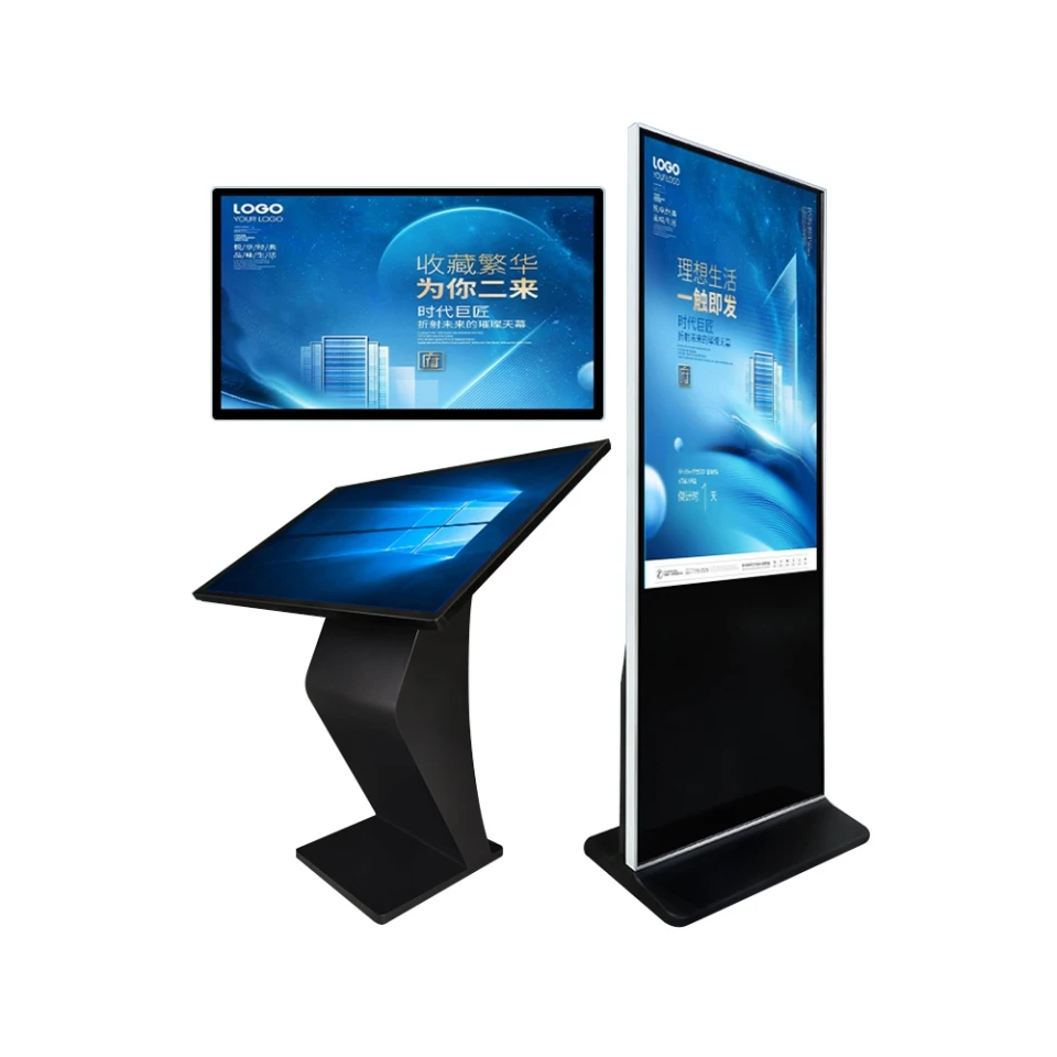 Customized Structure Vertical Advertising Machine Smart Information Publishing Software Dual System LCD Panel Factory Price