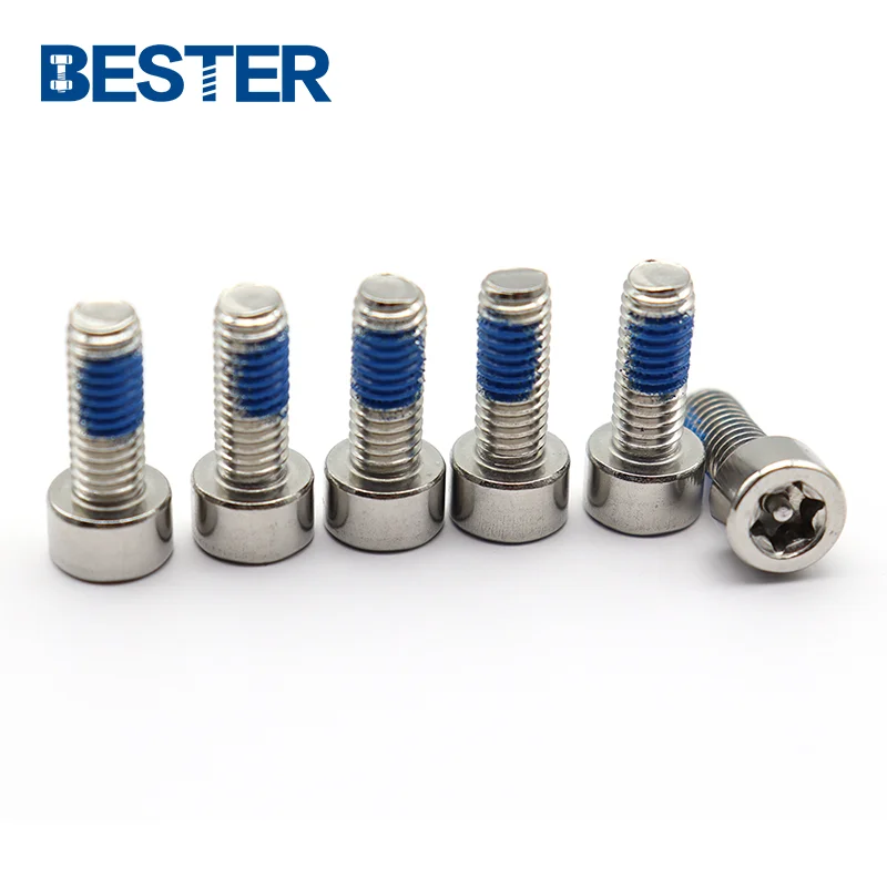 Customized DIN912 Stainless steel 304 316 6 lobes torx hex socket pin anti theft security screw