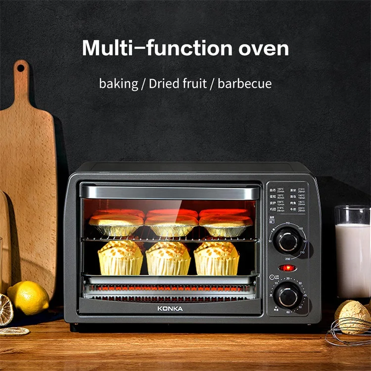 Konka  Household Comercial Baking oven Convection Pizza Stove With Tray Bread Deck Electric Chicken Oven