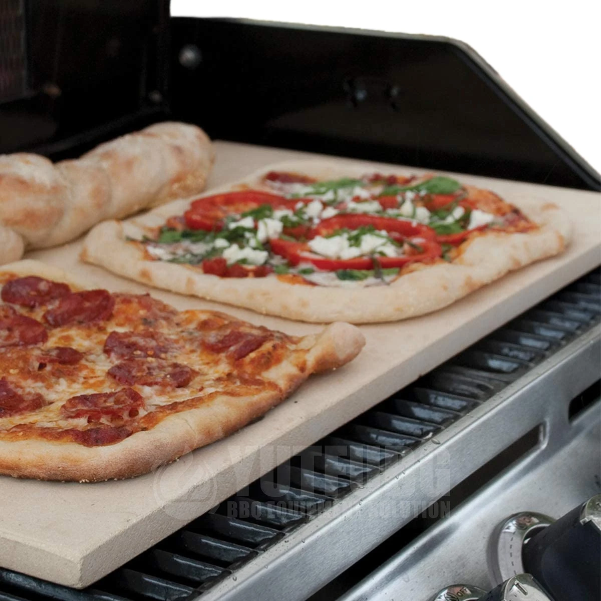 Wholesale Thermal Shock Resistant Pizza Baking Stone 15 x 12 Inch Rectangle Heavy Duty Cordierite Pizza Stone for Oven and Grill